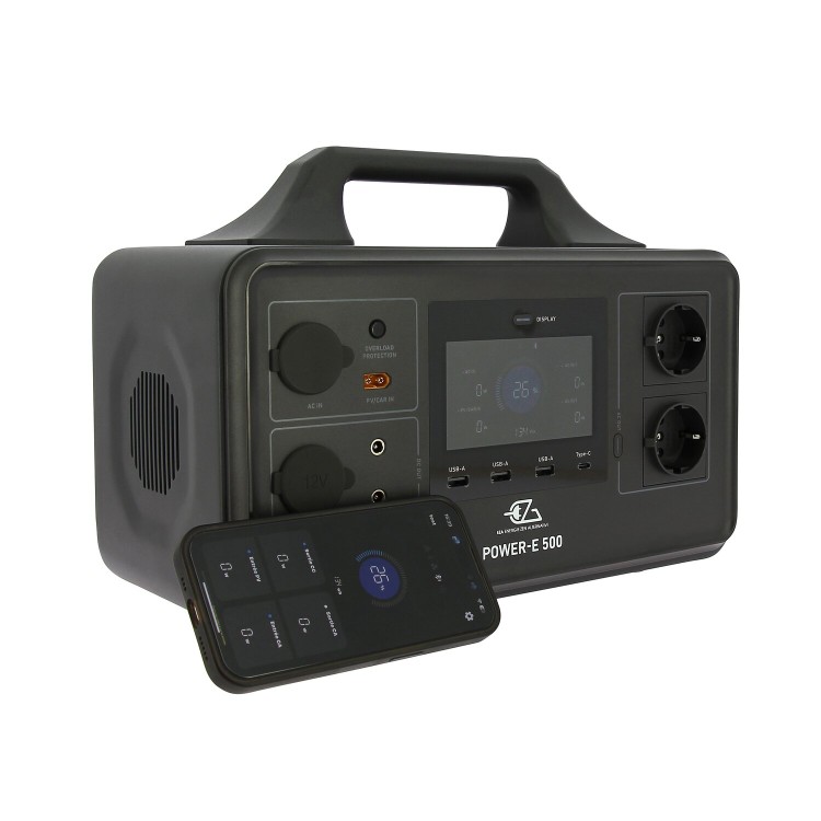 1 - Central eléctrica portátil EZA 500W Central eléctrica con batería inteligente